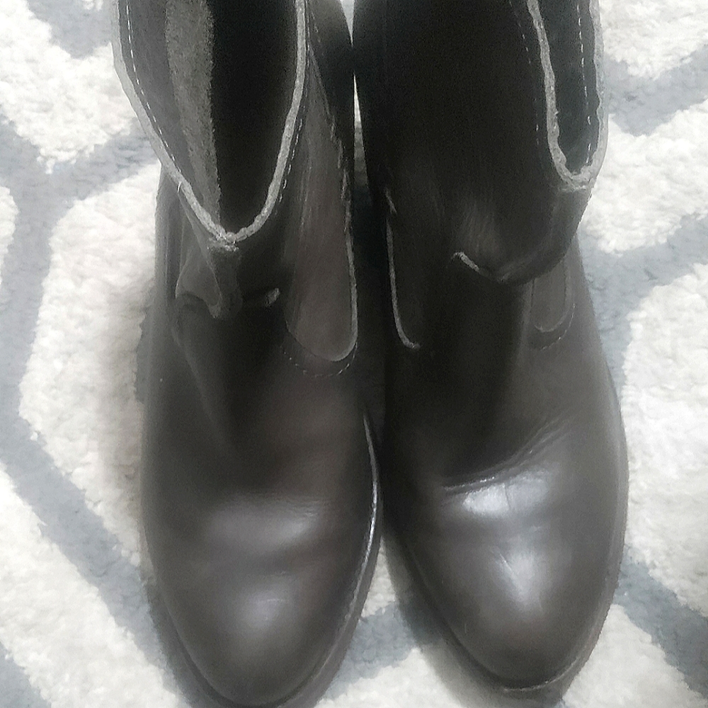 Frye ankle heel boots